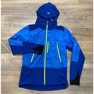 ORTOVOX Outdoor Life Mens XL Swiss Wool Lined Blue Ski Hooded Puffer Jacket